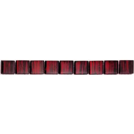 Bärwolf Jewelry ruby red 3×28,8 cm Glass GL-513002-10P