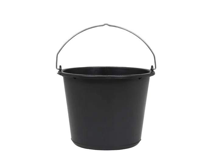 Baueimer Kunststoff, 12 L (schwarz)