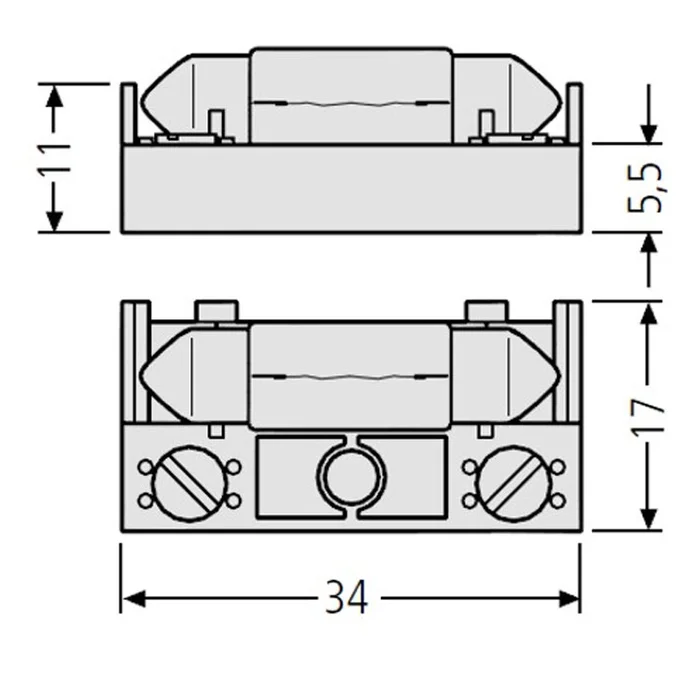 Beleuchtungshalterung mit Soffitte RENZ 97-9-85131