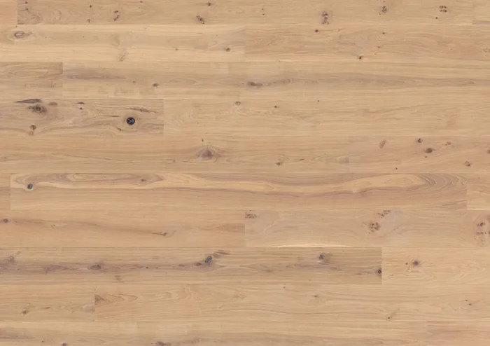 Berg & Berg Landhausdiele XXL Eiche wild, gebürstet, weiß geölt