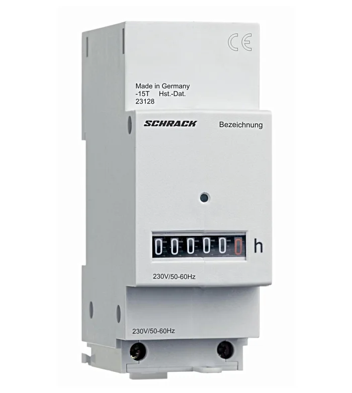 Betriebsstundenzähler 230VAC mit Klemmenabdeckung
