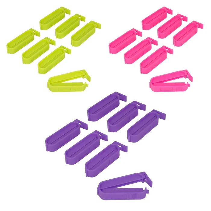 Beutelclips kurz, Kunststoff, 7 St.