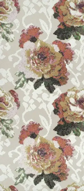 Bisazza Dekor Fleurs Grigio 129,1×290,5 cm