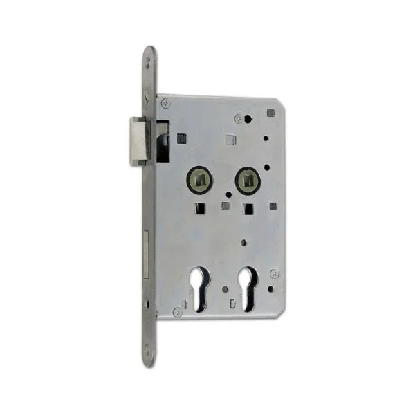 BKS Einstemmschloss 6043 PZ, links, DM 40 / 80, Edelstahl für Röntgenraumtüren