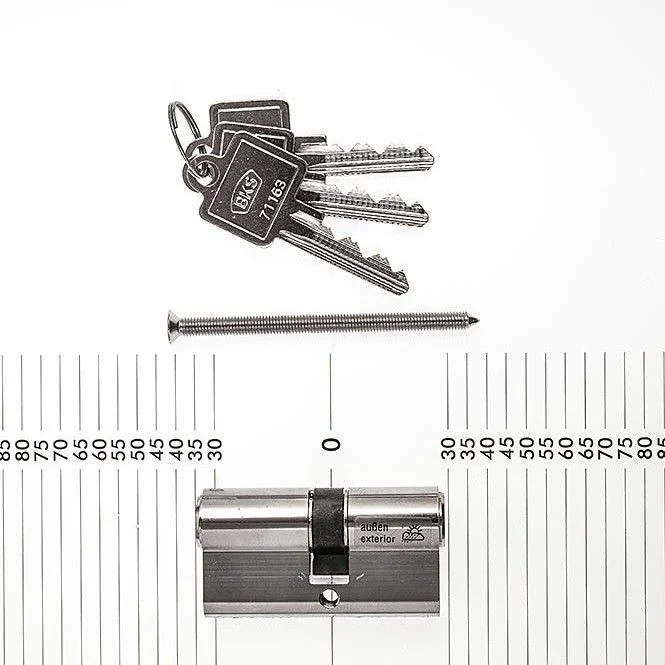BKS Profilzylinder 27/31 Mmv. B 8802 0002, mit 3 Schlüsseln
