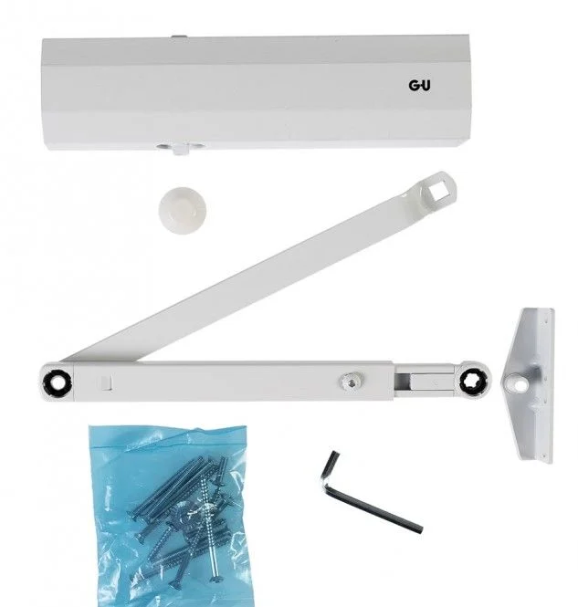 BKS Türschließer OTS 430 weiß K-17051-00-0-7, mit Normalgestänge