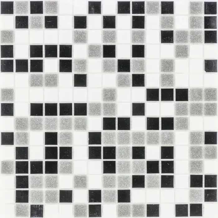 Black Grey White Mosaik – – 32,6×32,6