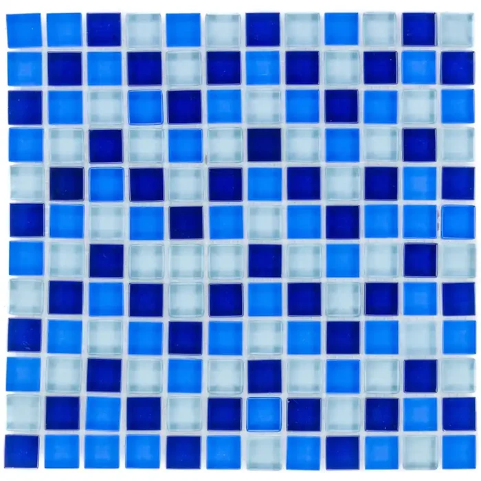 Blau Mix Mosaik – – 30×30