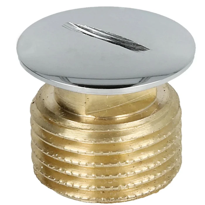 Blindstopfen 3/4″ Messing verchromt