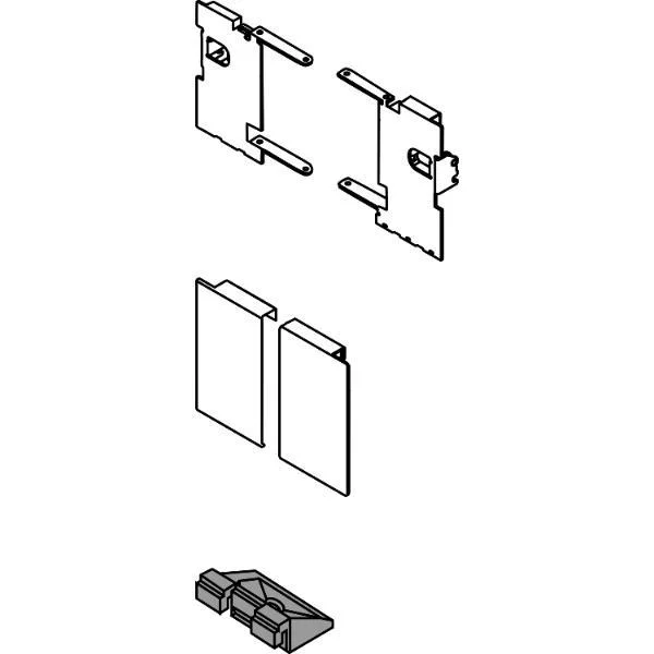 blum LEGRABOX Fronthalter Innenschubkasten Höhe M, INOX (Anti-Fingerprint)