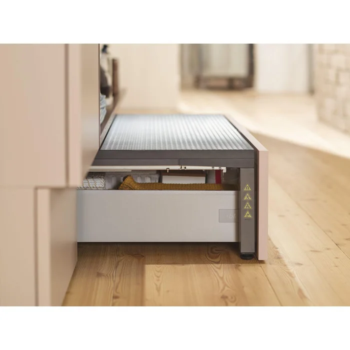 blum Sockelbeschlag SPACE STEP Set, NL 410 mm, Kunststoff/Stahl oriongrau matt