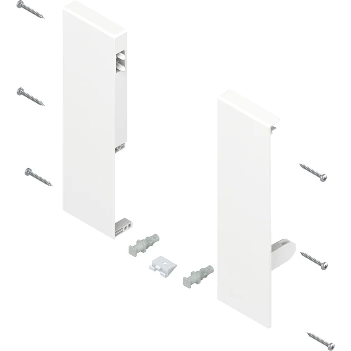 blum TANDEMBOX antaro Fronthalter Höhe D, Kunststoff Seidenweiß