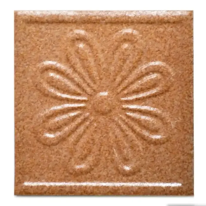 Bodenfliese Dekor Emil Ceramica E4530 terracotta 10×10 cm