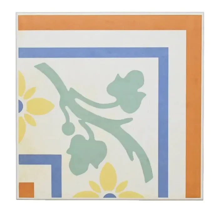 Bodenfliese Dekor Villeroy & Boch E3370 3152 FE2E Century Garden mehrfarbig 22×22 cm