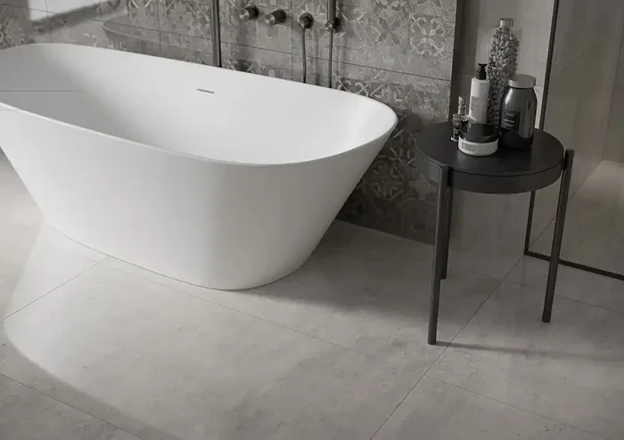 Bodenfliese Louvre Weiß 60×120 cm Poliert Rektifiziert