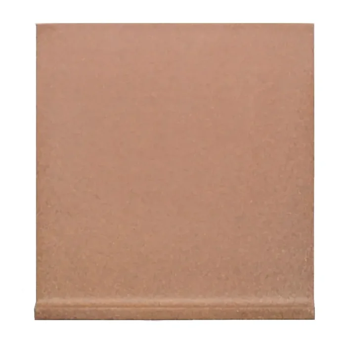 Bodenfliese mit Hohlkehl Wandanschluss Agrob Buchtal E51 1616 rotbraun 24×24 cm