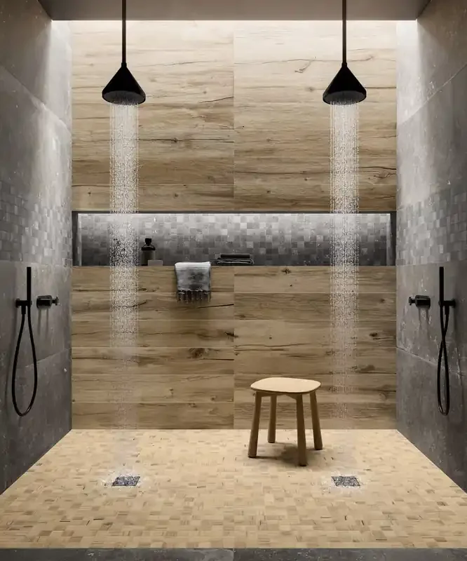 Bodenfliese Norway Gold Braun 20x120cm Rektifiziert