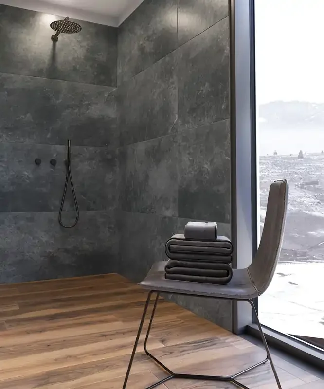 Bodenfliese Oregon Anthrazit 60x120cm Rektifiziert