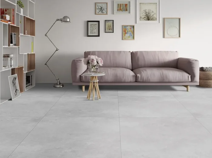 Bodenfliese Oregon Weiß 120x120cm Rektifiziert