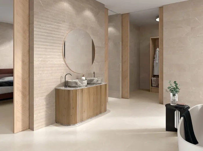 Bodenfliese Schirokko Beige 60x60cm Rektifiziert