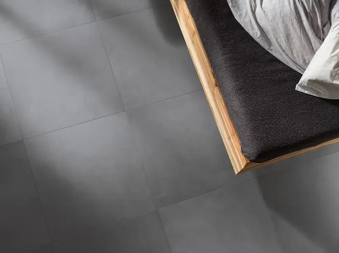 Bodenfliese Supra Dunkelgrau 60x60cm Rektifiziert