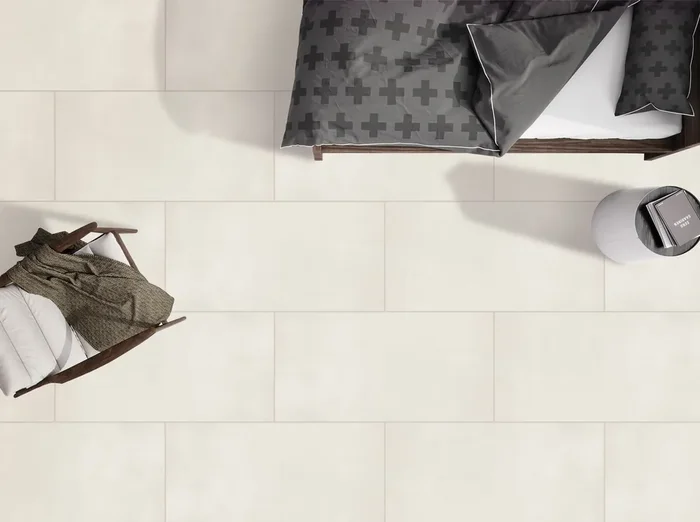 Bodenfliese Supra Elfenbein 40x80cm Rektifiziert