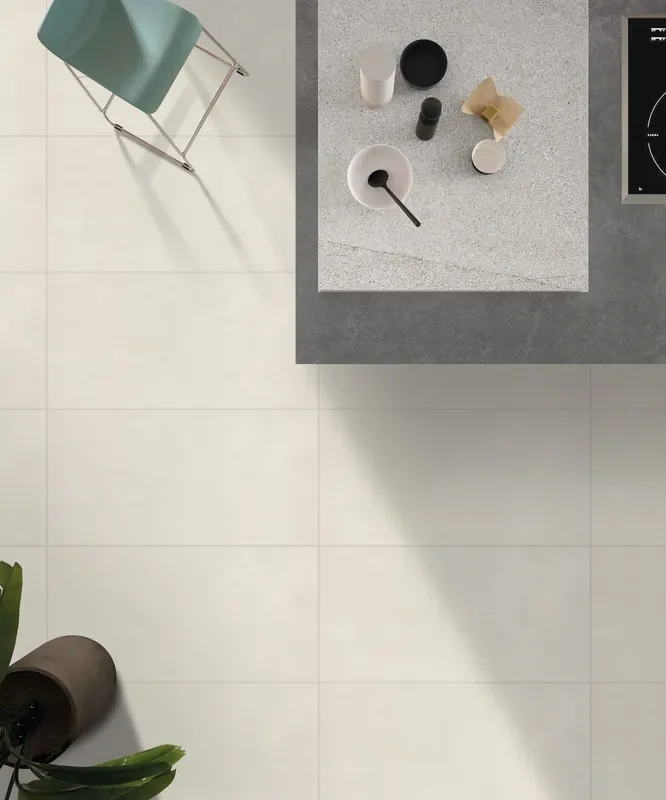 Bodenfliese Supra Elfenbein 60x120cm Rektifiziert