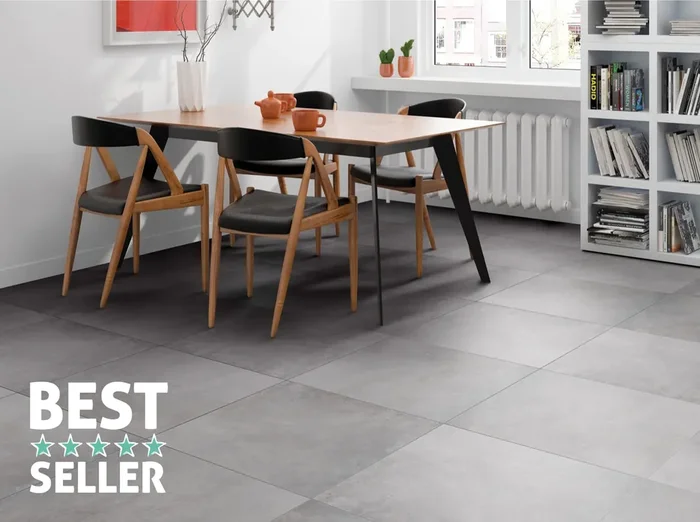Bodenfliese Titan Grau 60x60cm Rektifiziert
