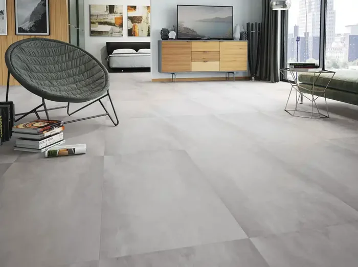 Bodenfliese Titan Weiß 60x120cm Rektifiziert / Auslauf