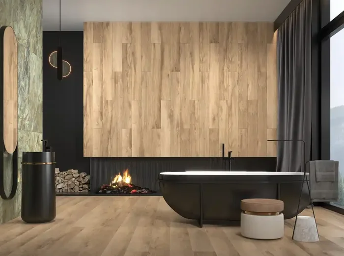 Bodenfliese Tribe Beige 20x120cm Rektifiziert