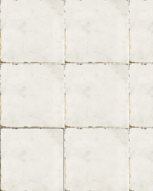 Bodenfliesen Vintage Hell 15×15 cm Savona Bianco