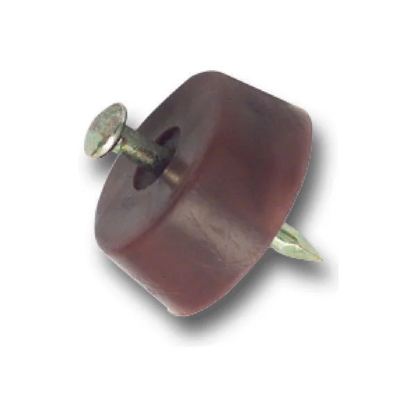 Bodenträger FLAT zum Einschlagen, ø 15 mm, Kunststoff braun (100 Stück)