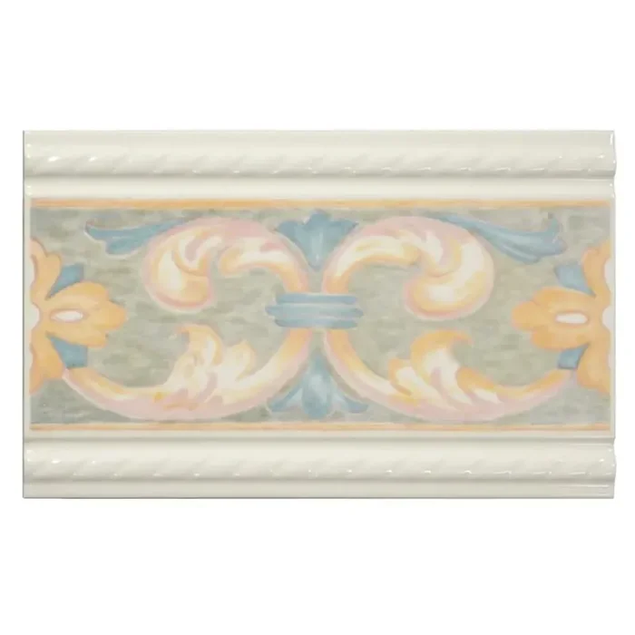Bordüre Porcelanosa Nr.496 creme bunt Floral 20×31,5 cm