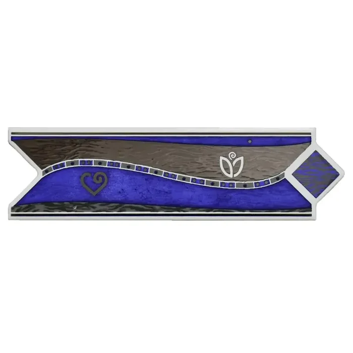 Bordüre SKP Italian Style Nr.614 Liane-16 blu platino blau silber 6×20 cm