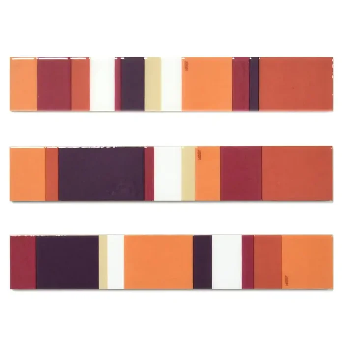Bordüre Steuler Design Nr.52 25072 Joop! Stripes 3er Set rot orange weiß 5×30 cm I.Sorte