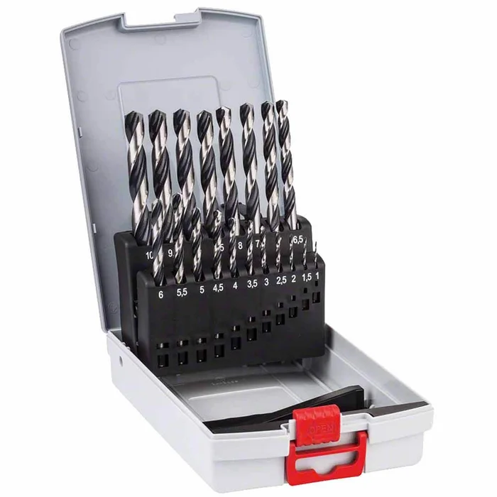 Bosch HSS-Spiralbohrer-Set PointTeQ, 19-tlg., ProBox, 1–10 mm