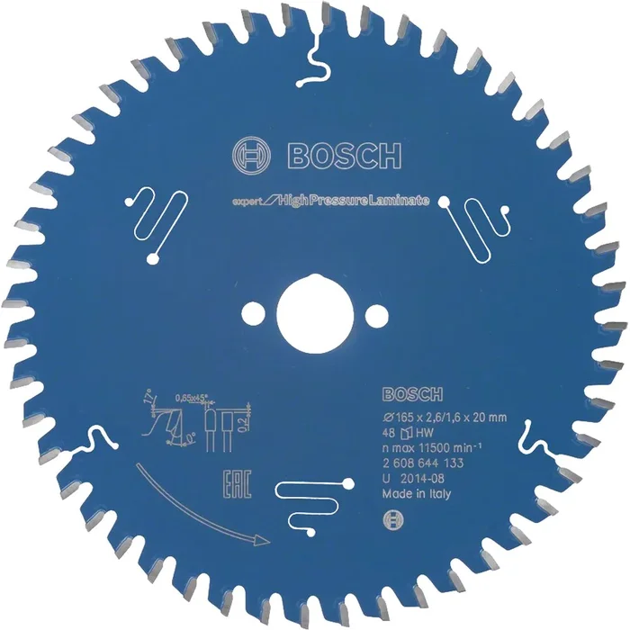 Bosch Kreissägeblatt EX TR H 165x20x2,6 48 Zähne