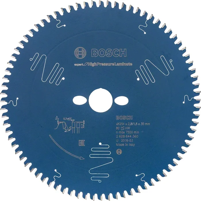 Bosch Kreissägeblatt Expert for High Pressure Laminate EX TR B 254mm