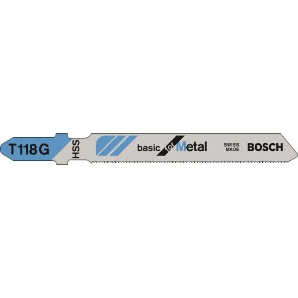 Bosch Stichsägeblatt T118G Metall – 5 Stück
