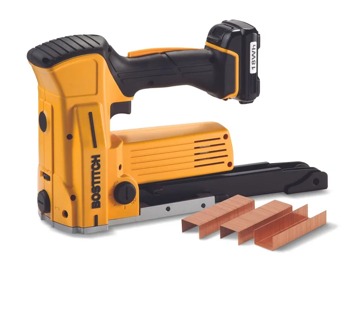 Bostitch-Akku-Kartonverschlusshefter DSA-3522-E (18-22 mm) inkl. 2000 Klammern