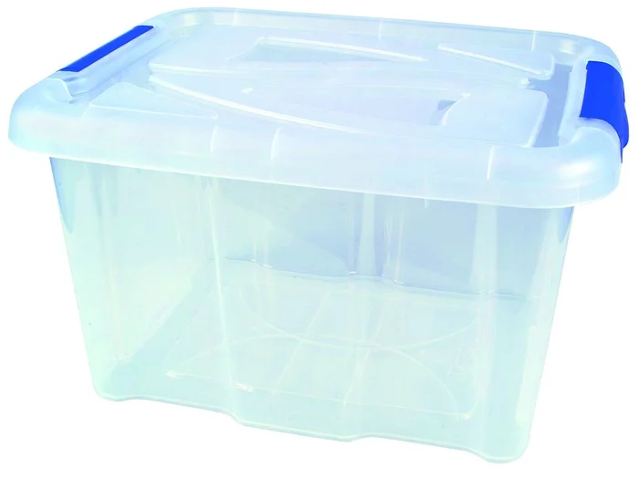 Box mit Deckel, PP, 23x40x32 cm, 17 L (transparent)