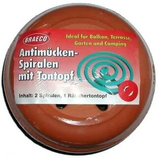 Braeco Anti-Mücken-Spirale im Tontopf