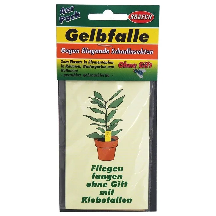 Braeco Gelbfalle 4er zum Stecken