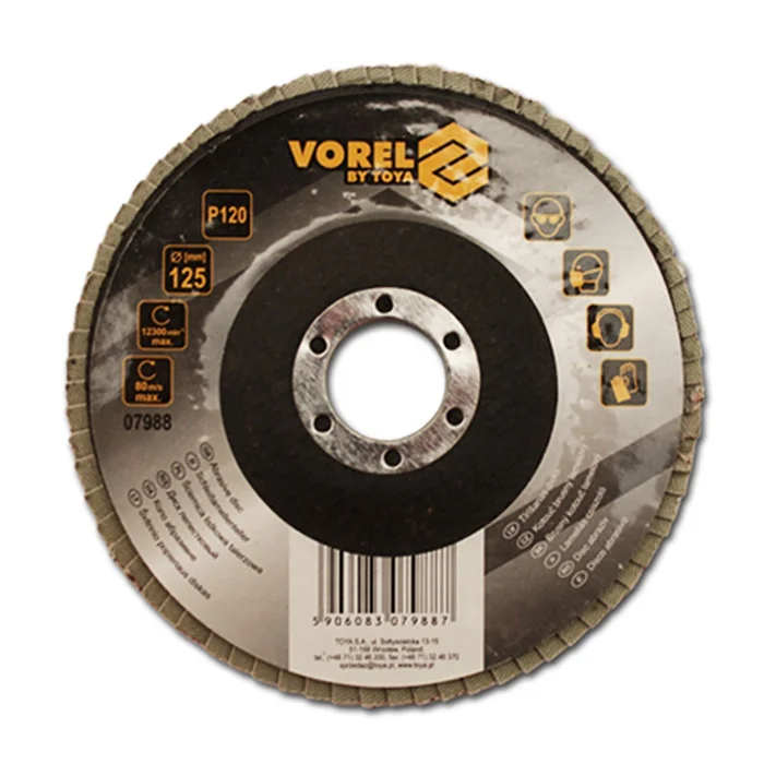 Bundle 10x Fächerscheibe 125mm P80