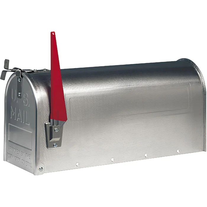 BURG Ständerbriefkasten U.S. MAILBOX, Aluminium blank