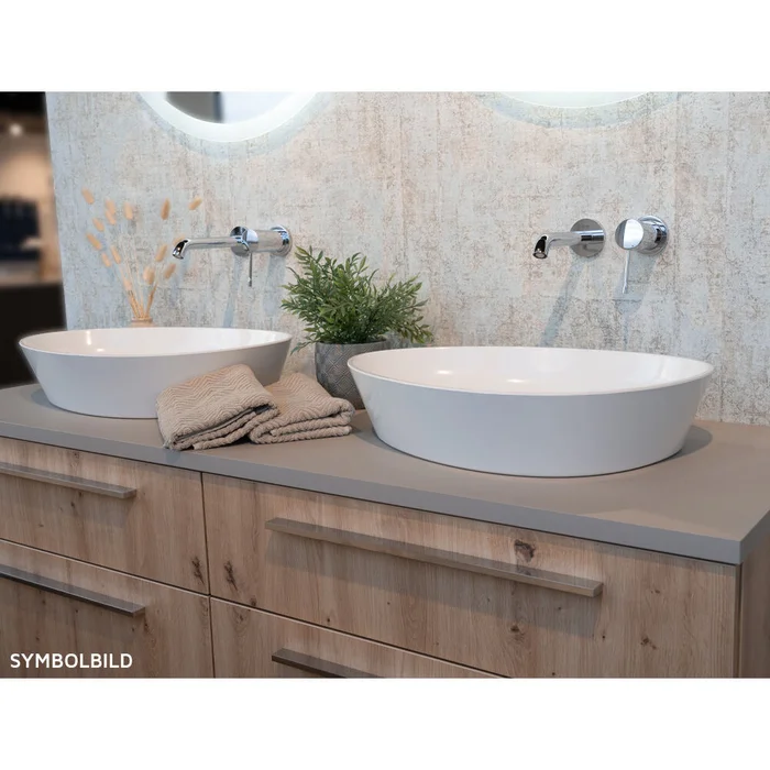 Burgbad Aqua Mineralguss-Aufsatzwaschtisch 565x120x420mm