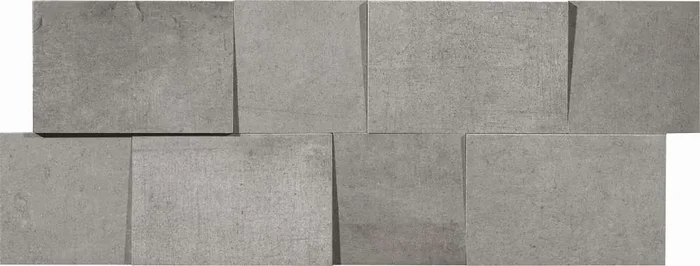 Ceramica Gazzini Artwork Grigio Multilevel Su Rete Matt Dekorfliese 19,5×48,8 R10 Art.-Nr. 380282