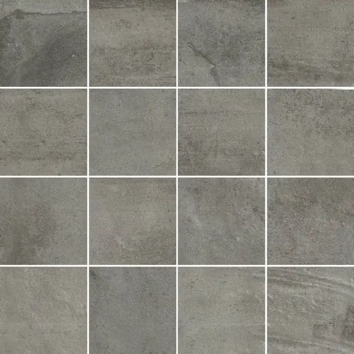 Ceramica Gazzini Deco Style Charcoal Mosaico Glossy Su Rete Poliert Mosaikfliese 5×5 (20×20) R10 Art.-Nr. 041190