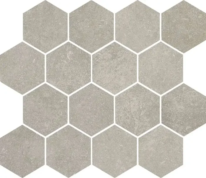 Ceramica Gazzini Flow Taupe Mosaico Esagono Matt Mosaikfliese 30×26 R10 Art.-Nr. 0041457