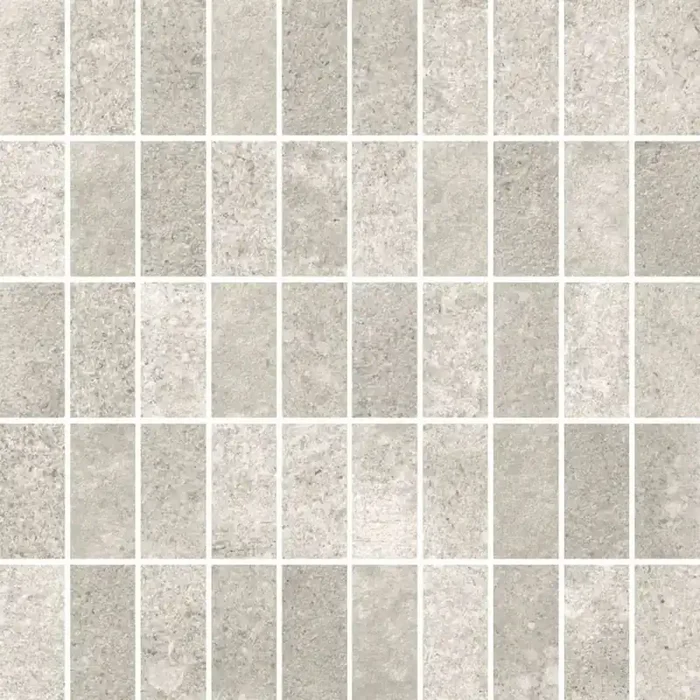 Ceramica Gazzini Fusion Bianco Frame Su Rete Matt Mosaikfliese 2,8×5,8 (30×30) R10 Art.-Nr. 040950